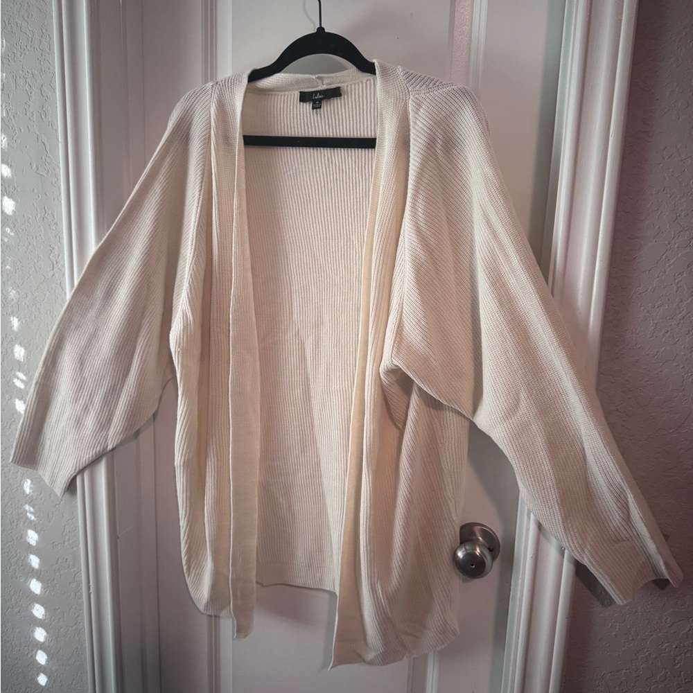 Lulu's Cream Cozy Cardigan Sweater